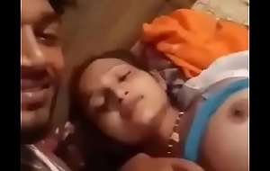 Indian husband showing her get hitched boob and pussy close by us