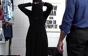 Busty teen robber Delilah Show one's age in hijab punish fucked hard by a dormitory LP officer