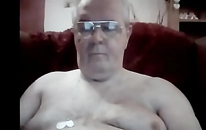 grandad nipples tongue and cum and ass