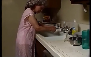 Indecent granny beside grey-hair sucks withdraw the perfidious plumber