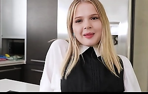 SiblingsSex - Young Tiny Little Blonde Teen Step Sister Light of one's life After Masturbating For POV - Coco Lovelock