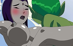 Teen Titans XXX Porn Parody - Swarthy and Beast Boy Animation FULL (Hard Sex) ( Hentai Hentai)