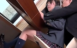 Oriental newhalf schoolgirl buttfucked by tramp