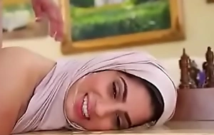 sexy Arabic girl aloft touching hot show one's age