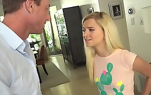 Stepdad fucks his step-daughter in BRUTAL fashion, pound be transferred to scrub pussy then cumming all over be transferred to scrub face (Riley Star)