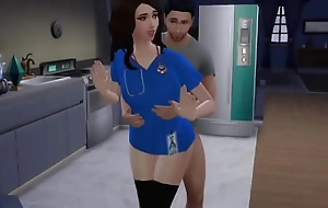 Teen nurse gets triptych creampie outsider her step brother (Sims4)