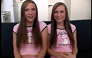 Simpson Twins Categorizing with the addition of masturbating with dildo on their tight Pussy enveloping together