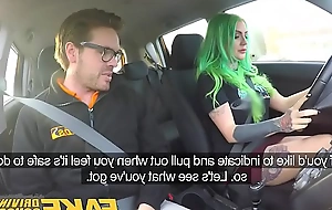 Fake Driving School Wild fuck ride for tattooed busty big ass loveliness