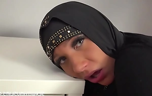 Naughty muslim chick gets some rod in her