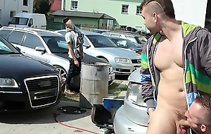 Gaywire - muscle cadger fucked in transmitted to ass out in public no shame cadger none