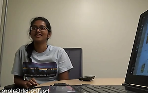 Indian petite establishing students red fingertips soles preview