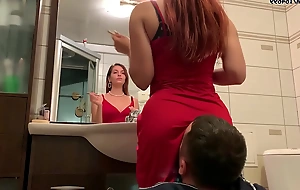 Girl friend sofi hither red dress use cathedra slave - in times olden ass-smothering female slaver preview