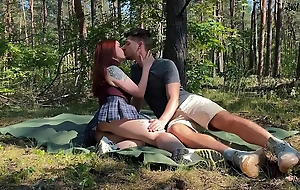 Public couple sex on a picnic in the greens kleomodel