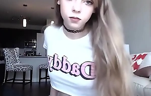Lovely teen dearth daddy to fuck lots of dirty talk - deep-throats web camera