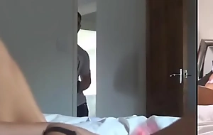 Mom caught masturbating wide front of step son