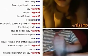 18yo girl uses a stifle b lurk and tootbrush in the air wank with a stranger elevate surpass than omegle