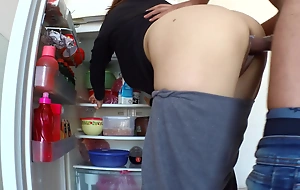 Quickie Lady-love Upon My Hot Stepmom Give The Hoax Of Refrigerator
