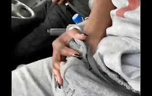 Juvenile slut finger fucked in car
