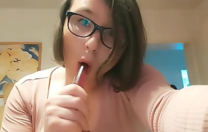 Teen Amateur Tranny Anallisa alone handy home - that babe sucks dildo, lick her cum and fucks her wet crack with while expecting cute and loud all over the house - shes wearing penis cage and uses some be worthwhile for her variant toys