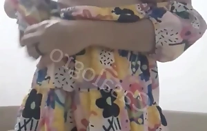 Youthful schoolgirl home alone and ready for naughty fun